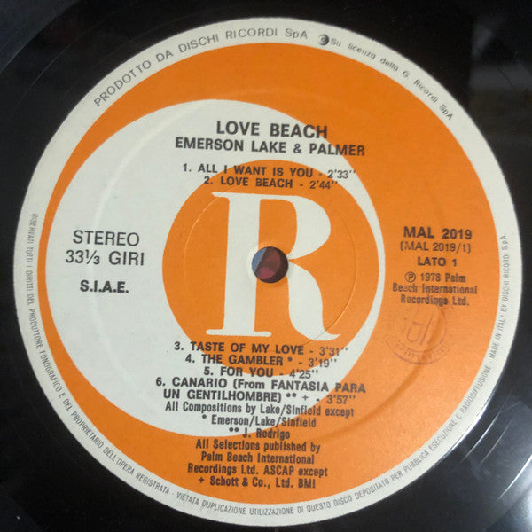Emerson, Lake & Palmer - Love Beach