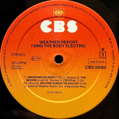 Weather Report - I Sing The Body Electric
