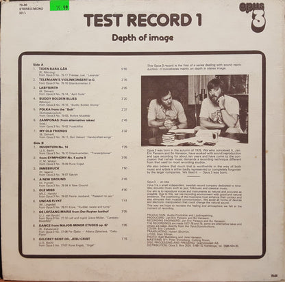 Various - Test Record 1 (Depth Of Image)