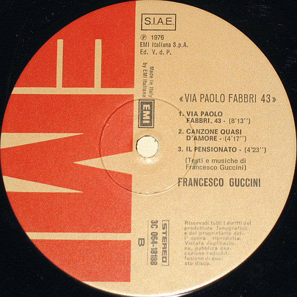 Francesco Guccini - Via Paolo Fabbri 43
