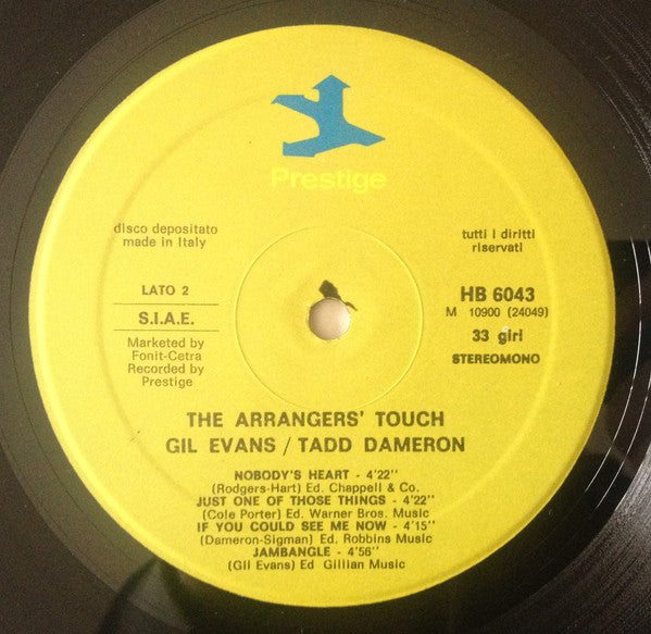 Gil Evans And Tadd Dameron ‎– The Arrangers' Touch