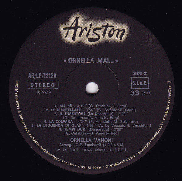 Ornella Vanoni - Ornella Mai...