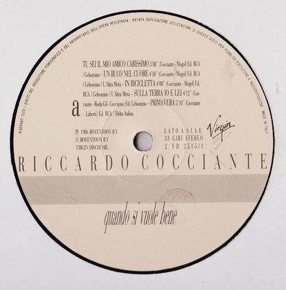 Riccardo Cocciante - Quando Si Vuole Bene