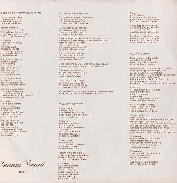 Gianni Togni - Gianni Togni