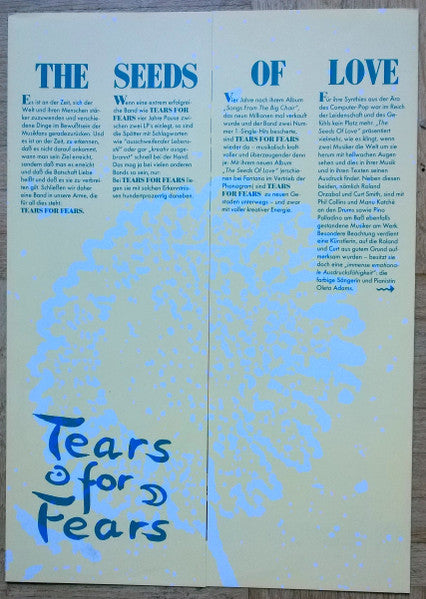Tears For Fears - The Seeds Of Love