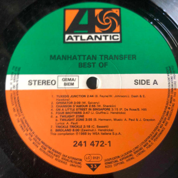 The Manhattan Transfer - The Best Of The Manhattan Transfer