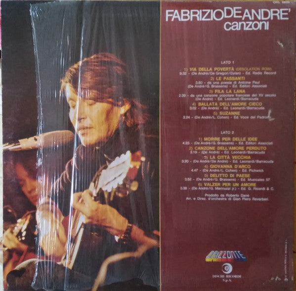 Fabrizio De André - Canzoni