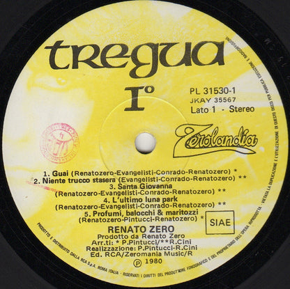 Renato Zero - Tregua