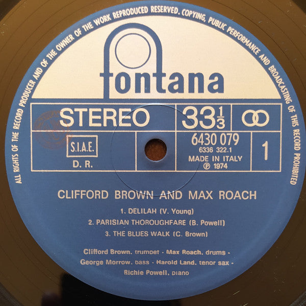 Clifford Brown And Max Roach - Clifford Brown And Max Roach