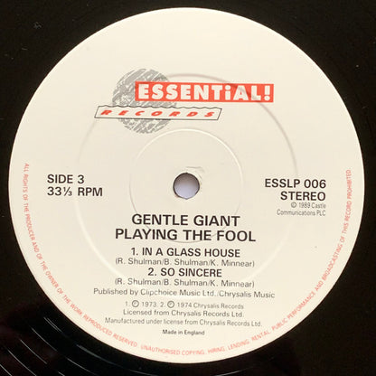 Gentle Giant - Playing The Fool