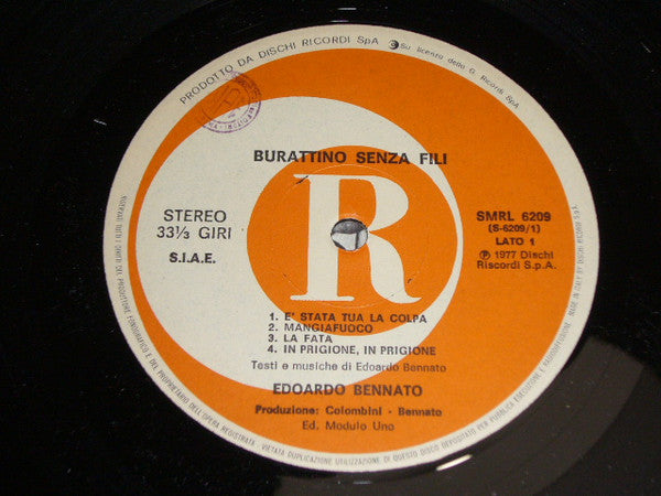 Edoardo Bennato - Burattino Senza Fili