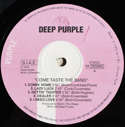 Deep Purple - Come Taste The Band