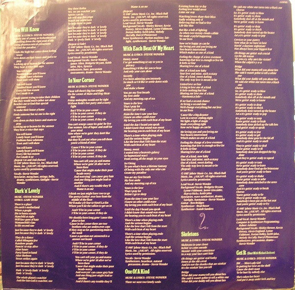 Stevie Wonder - Characters