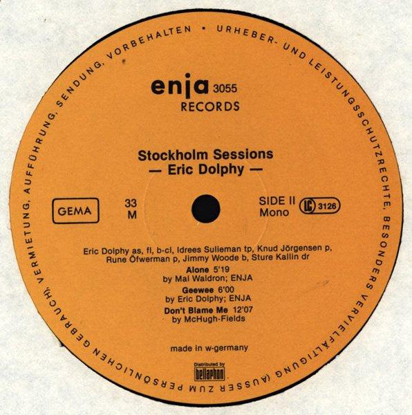 Eric Dolphy - Stockholm Sessions
