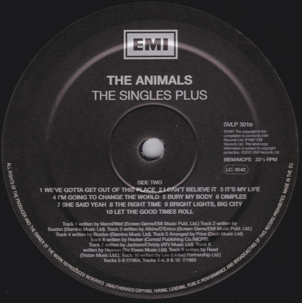 The Animals - The Singles Plus