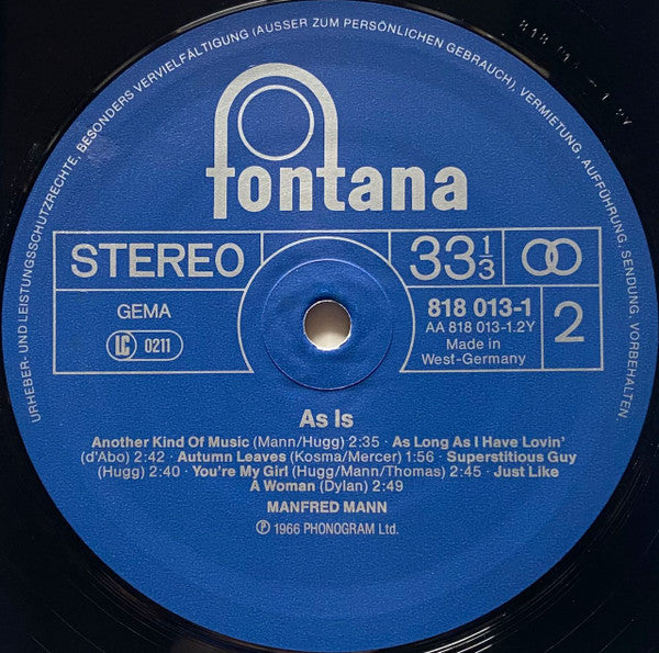 Manfred Mann - As Is
