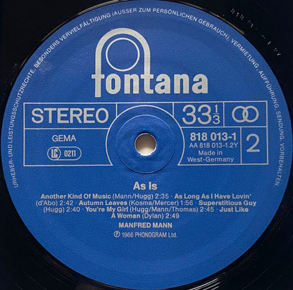 Manfred Mann - As Is