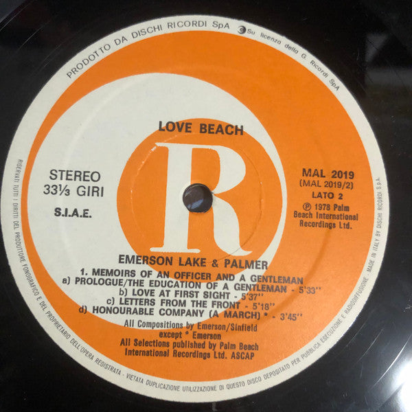 Emerson, Lake & Palmer - Love Beach