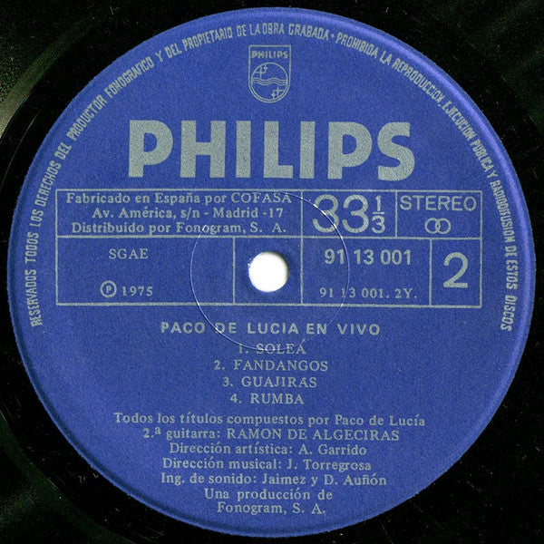 Paco De Lucía - En Vivo Desde El Teatro Real