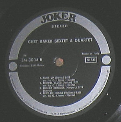 Chet Baker - Sextet & Quartet