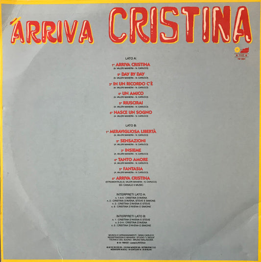 Cristina D'Avena - Arriva Cristina