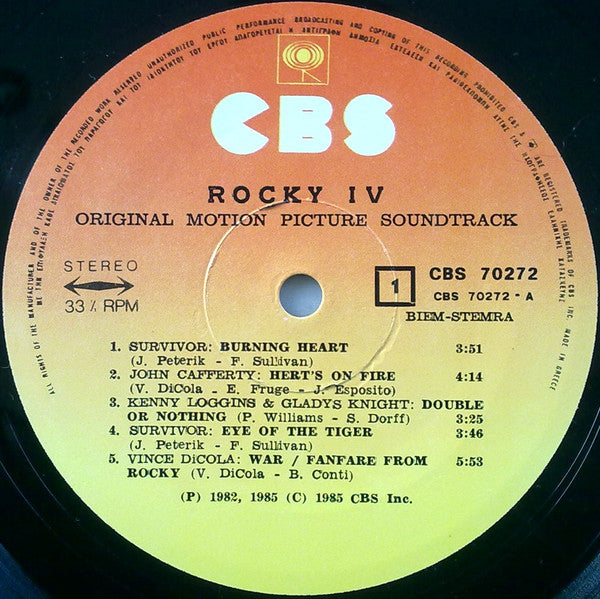 Various - Rocky IV (Original Motion Picture Soundtrack)