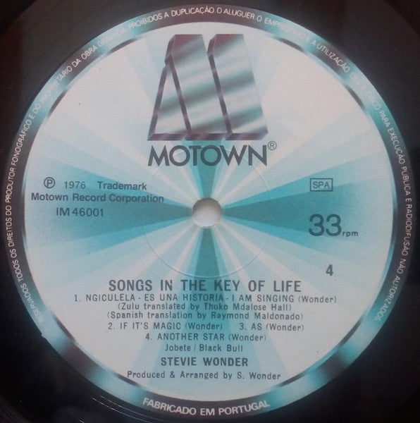 Stevie Wonder - Songs In The Key Of Life