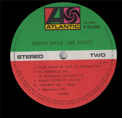 Lee Konitz - Worth While Konitz