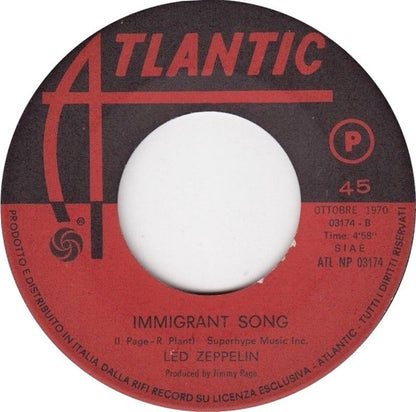 Led Zeppelin - Bron-Y-Aur Stomp / Immigrant Song (7")