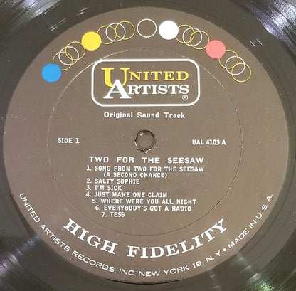 André Previn - Two For The See Saw (Original Motion Picture Soundtrack)