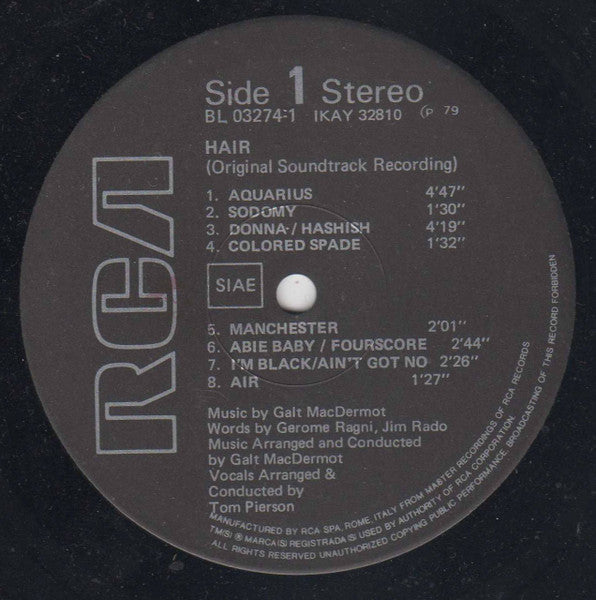 Galt MacDermot - Hair (Original Soundtrack Recording)