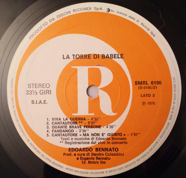 Edoardo Bennato - La Torre Di Babele