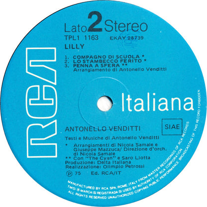 Antonello Venditti - Lilly