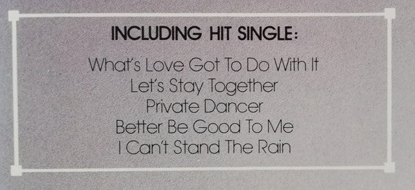 Tina Turner - Private Dancer