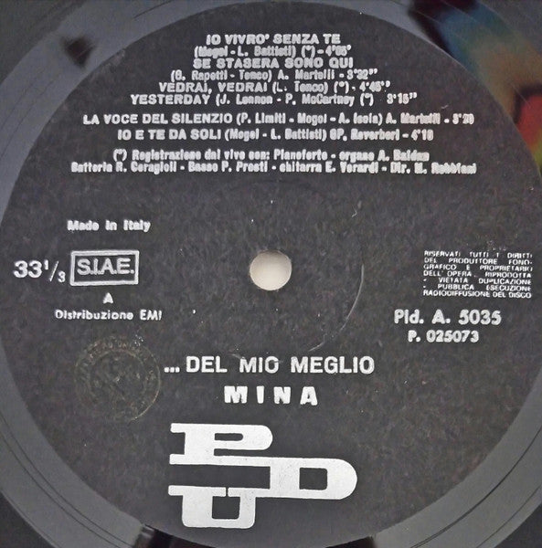 Mina - ...Del Mio Meglio