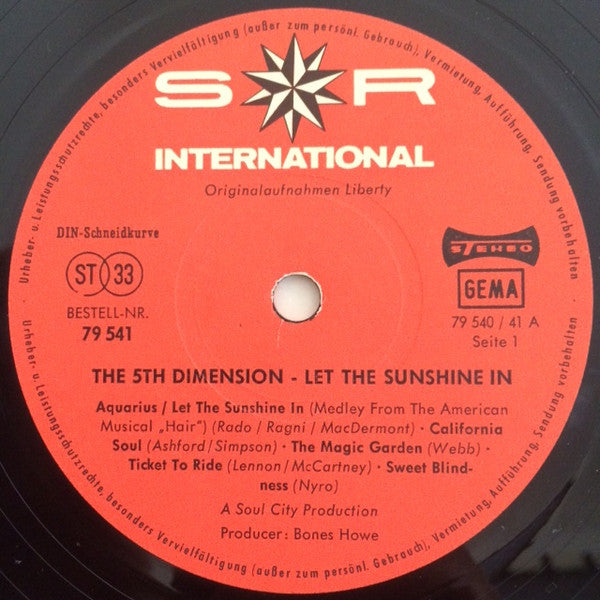 The Fifth Dimension - Let The Sunshine In