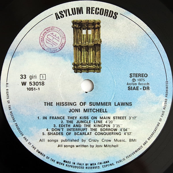 Joni Mitchell - The Hissing Of Summer Lawns