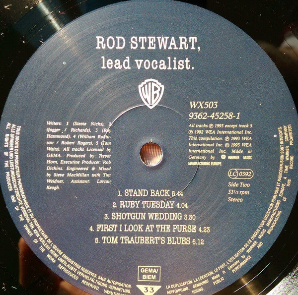 Rod Stewart - Lead Vocalist