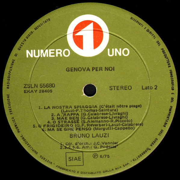Bruno Lauzi - Genova Per Noi