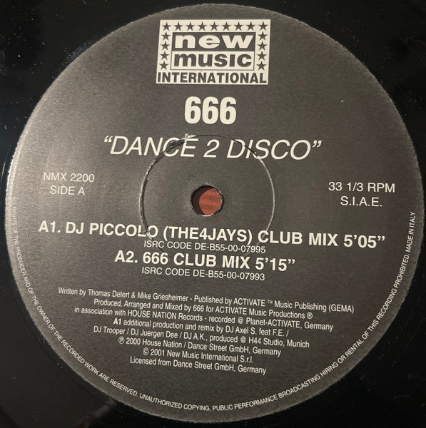 666 - Dance 2 Disco