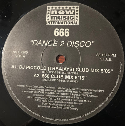 666 - Dance 2 Disco