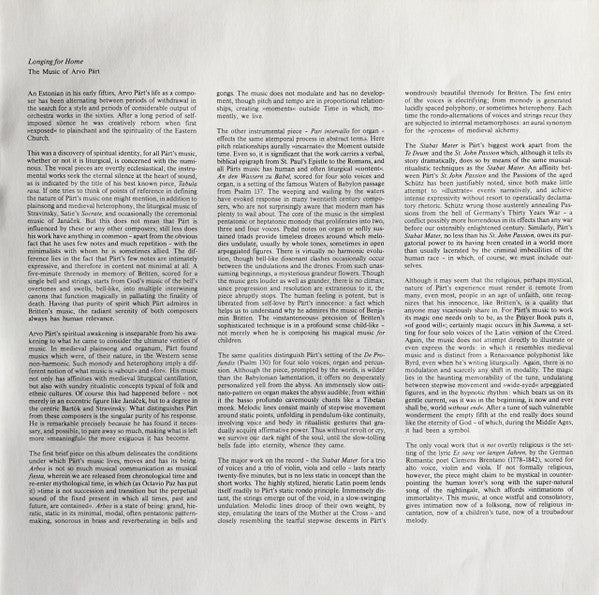 Arvo Pärt - Arbos