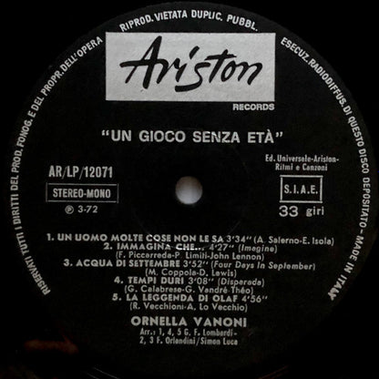 Ornella Vanoni - Un Gioco Senza Età