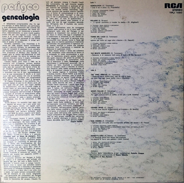 Perigeo - Genealogia