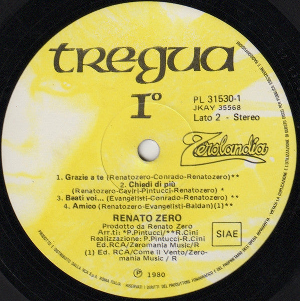 Renato Zero - Tregua