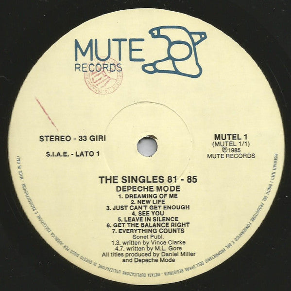 Depeche Mode - The Singles 81 - 85