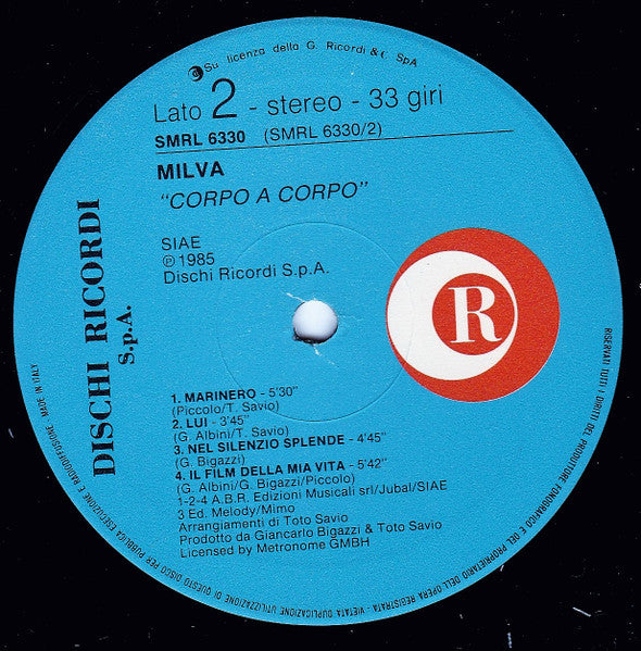 Milva - Corpo A Corpo