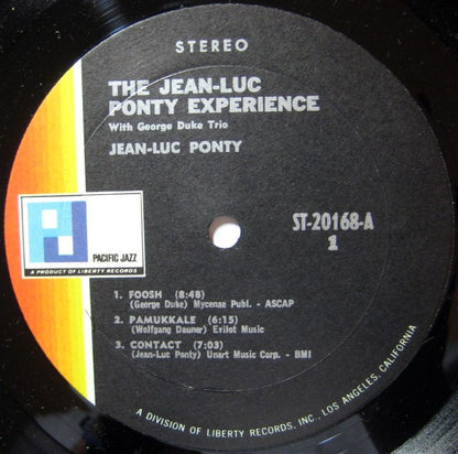 Jean-Luc Ponty "Experience" - The Jean-Luc Ponty Experience