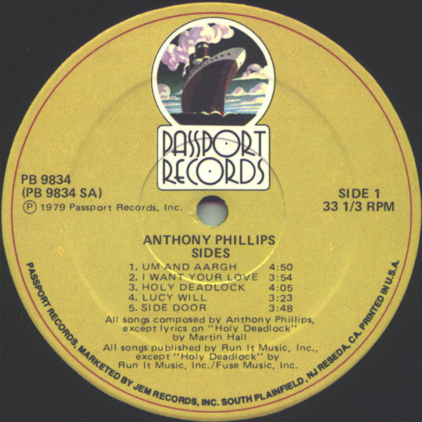 Anthony Phillips - Sides