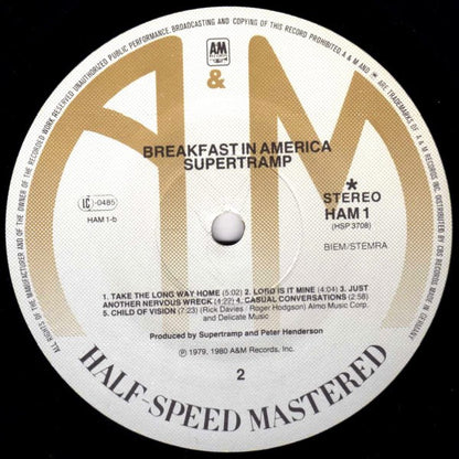 Supertramp - Breakfast In America (half speed mastered)